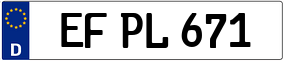 Trailer License Plate